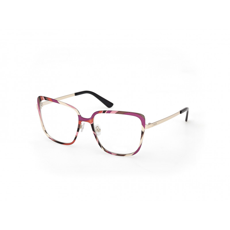 Eyeglasses Emilio Pucci EP 5268 099 Animal/Texture / Shiny Pale Gold 55mm