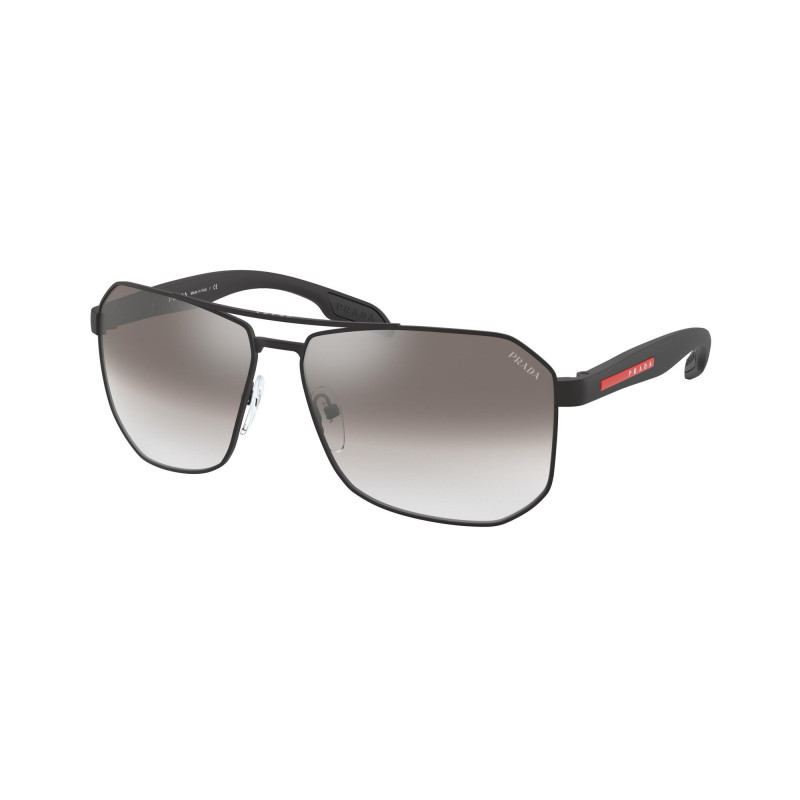 Sunglasses Prada Linea Rossa PS 51 VS 1BO5O0 Matte Black Gradient Grey Mirr 62mm