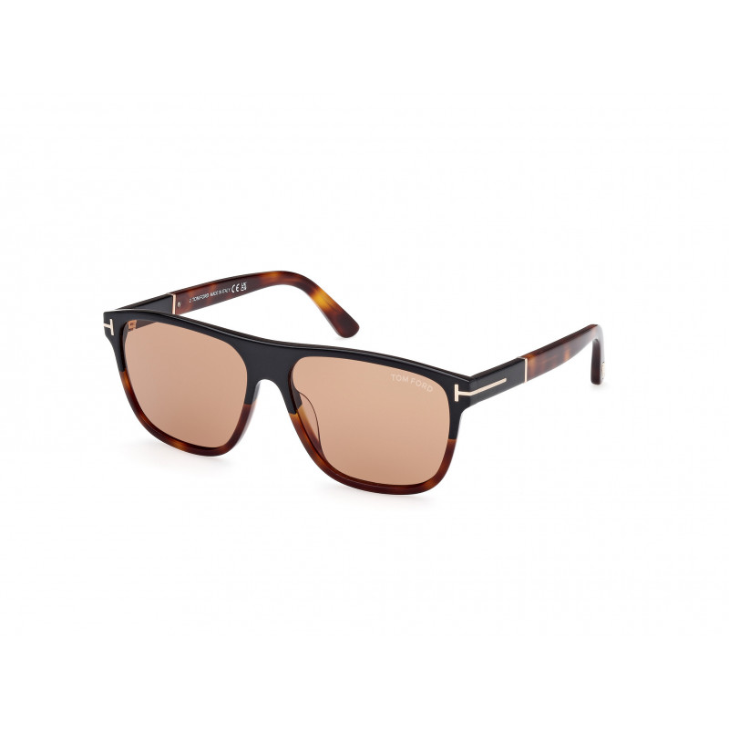 Sunglasses Tom Ford FT 1081 05E Black/Gradient / Red Havana 58mm