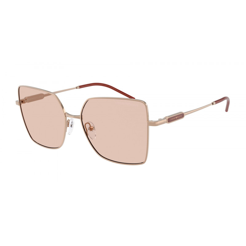 Sunglasses Emporio Armani EA 2179 301173 Shiny Rose Gold / Light Brown Policarbonate Standard 56mm