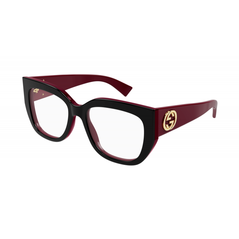 Eyeglasses Gucci GG 1846 O- 003 Black / Transparent Red 54mm