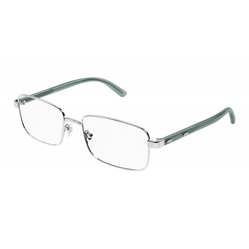 Eyeglasses Gucci GG 1586 O- 006 Silver / Transparent Green 59mm