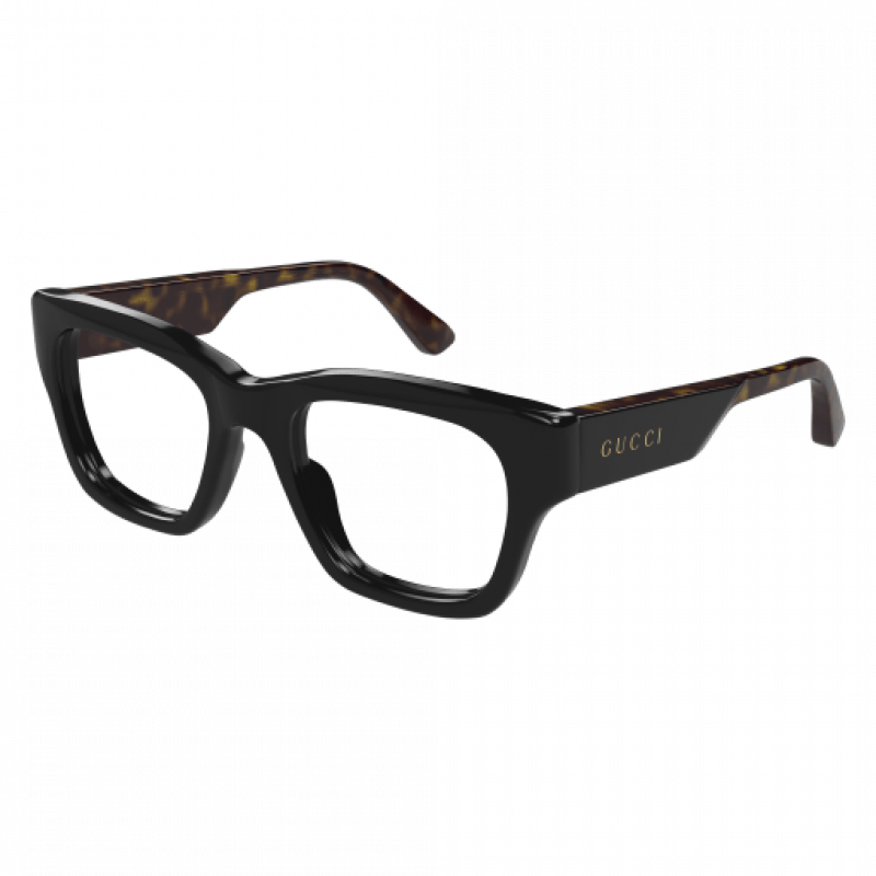 Eyeglasses Gucci GG 1669 O- 005 Black / Transparent Havana 52mm