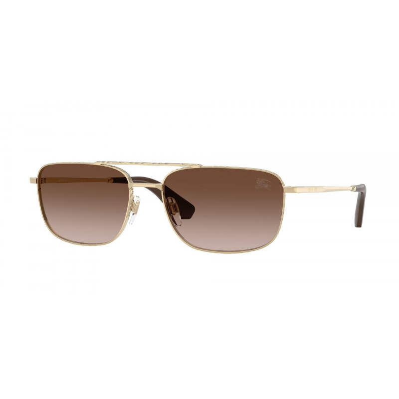 Sunglasses Burberry BE 3170 110913 Light Gold / Brown Gradient Polyamide Standard 59mm
