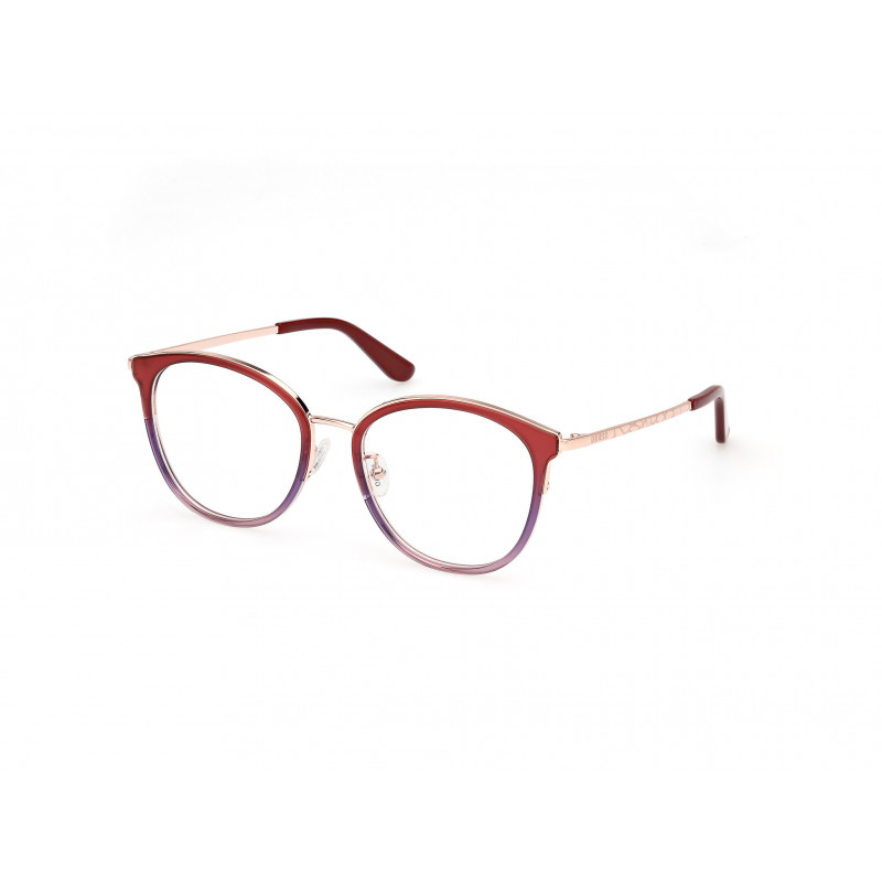 Eyeglasses Guess GU 50201 -D Asian fit 074 Pink/Gradient / Shiny Rose Gold 53mm