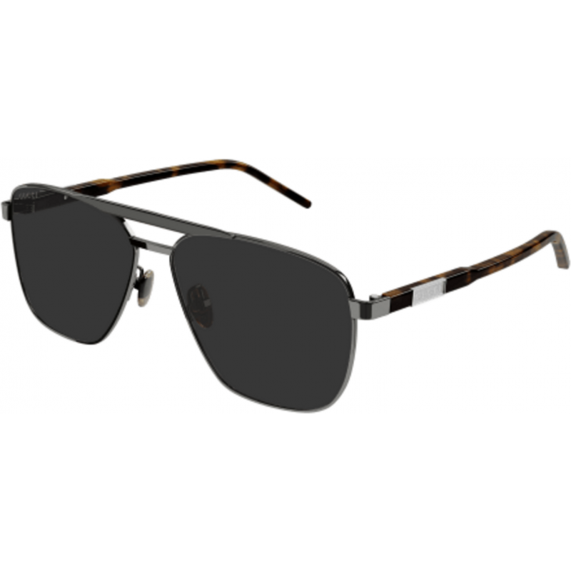 Sunglasses Gucci GG 1164 S- 001 Gunmetal / Grey Havana 58mm