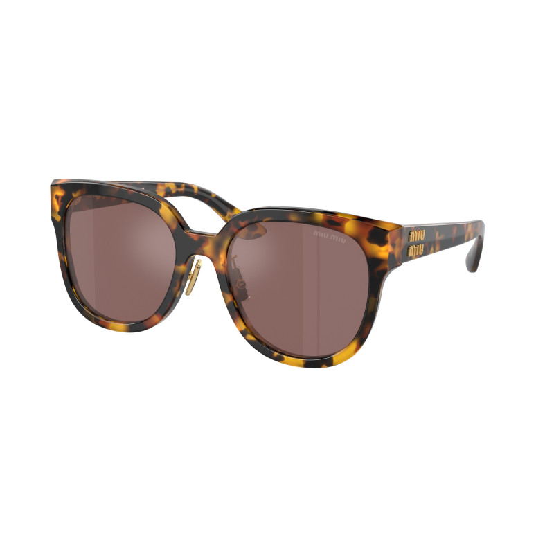 Sunglasses Miu MU 01 ZS VAU70D Honey Havana / Brown Mirror Internal Silver Polyamide Standard