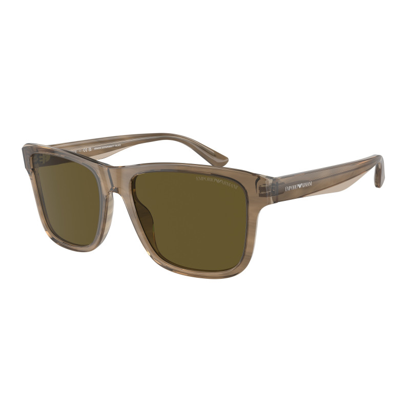 Sunglasses Emporio Armani EA 4208 605573 Shiny Green/Top Brown Dark Bro