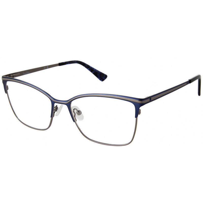 Eyeglasses Nicole Miller MADAGASCAR C03 Navy/Shiny Gun 56mm