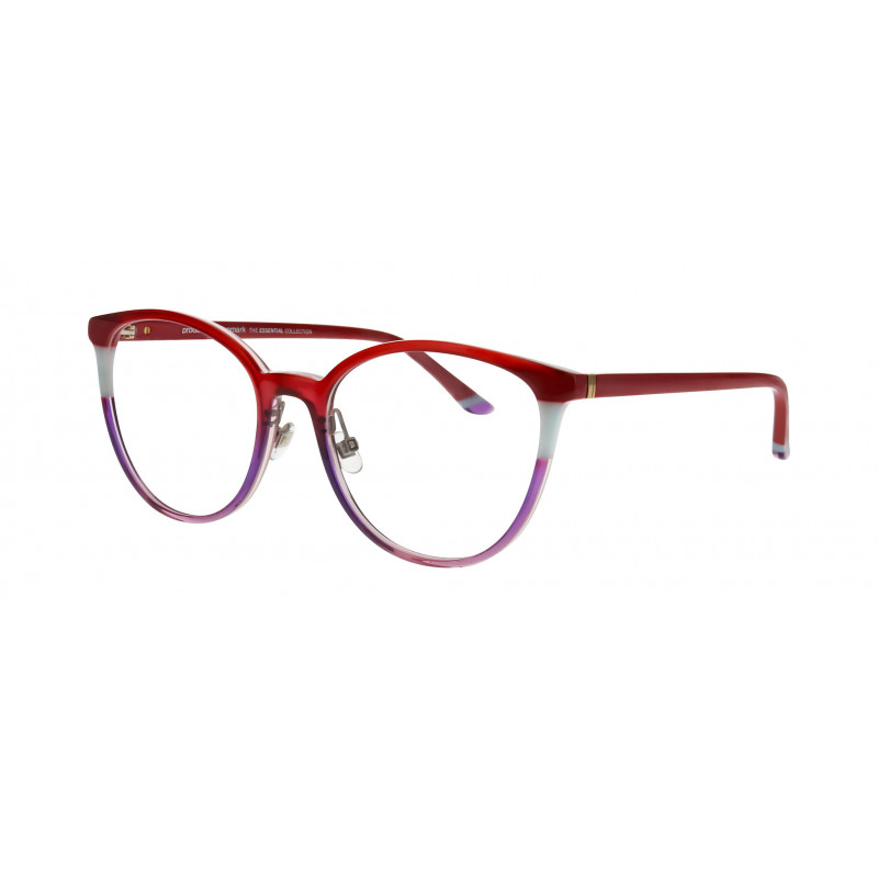 Eyeglasses Pro-design Denmark GLOW 1 4145 Gradient Red To Crystal 54mm