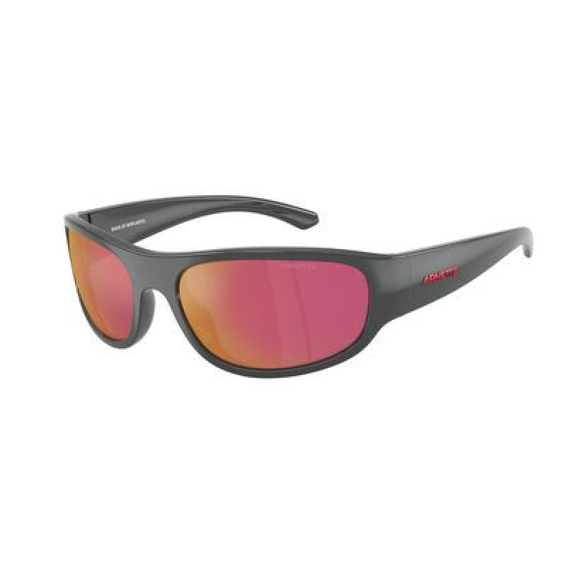 Sunglasses Arnette AN 4361 28416Q Dark Grey / Mirror Orange/Yellow Policarbonate Standard 61mm