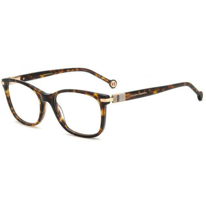 Eyeglasses Carolina Herrera HER 0201 2IK Havana Gold 53mm