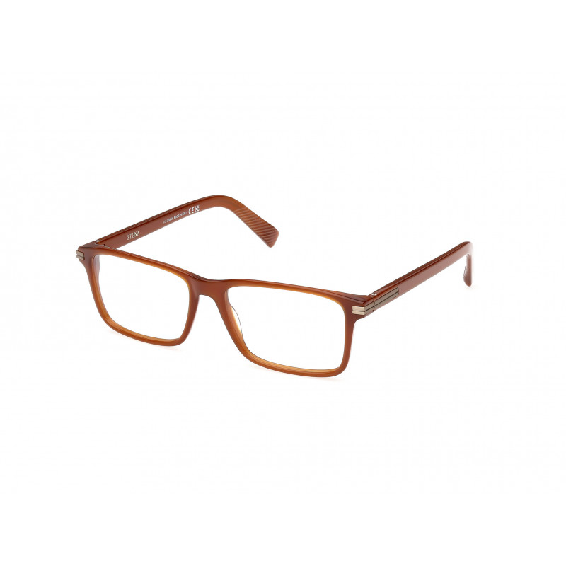 Eyeglasses Zegna EZ 5333 045 Shiny Light Brown / 57mm