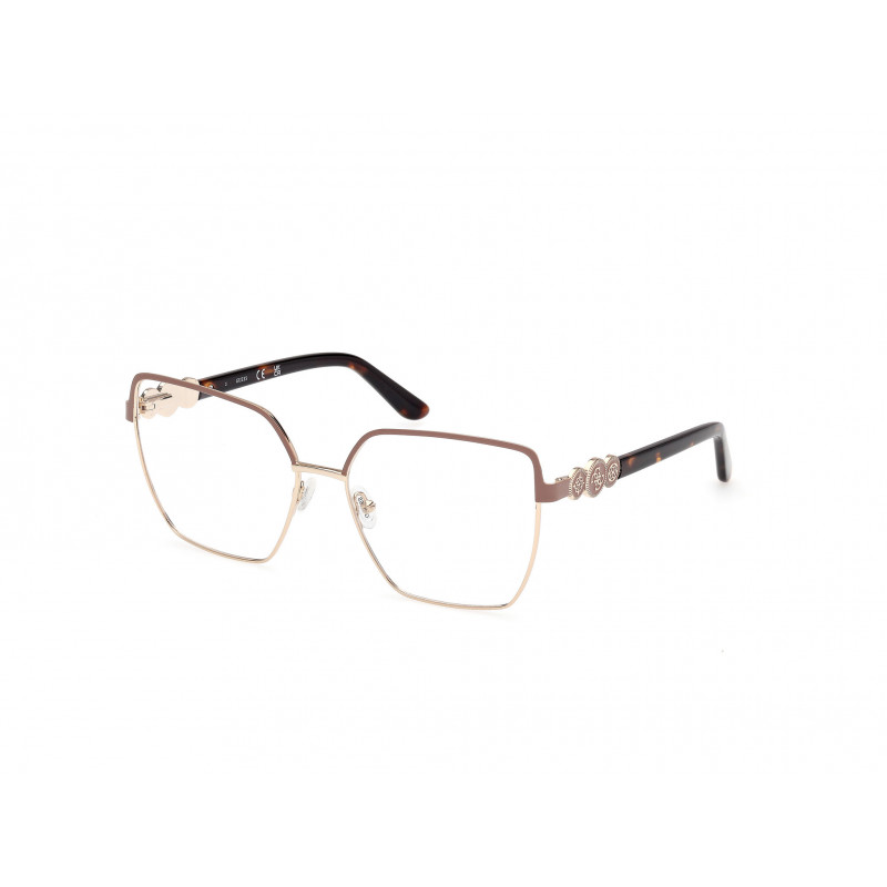 Eyeglasses Guess GU 50229 058 Matte Beige / Dark Havana 57mm