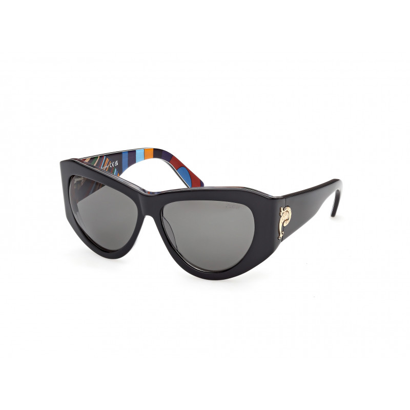 Sunglasses Emilio Pucci EP 0241 05A Black/Texture / 58mm