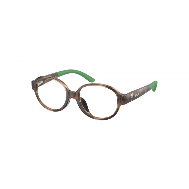 Eyeglasses Polo Prep PP 8552 U 5003 Shiny Dark Havana/Demo Lens 45mm
