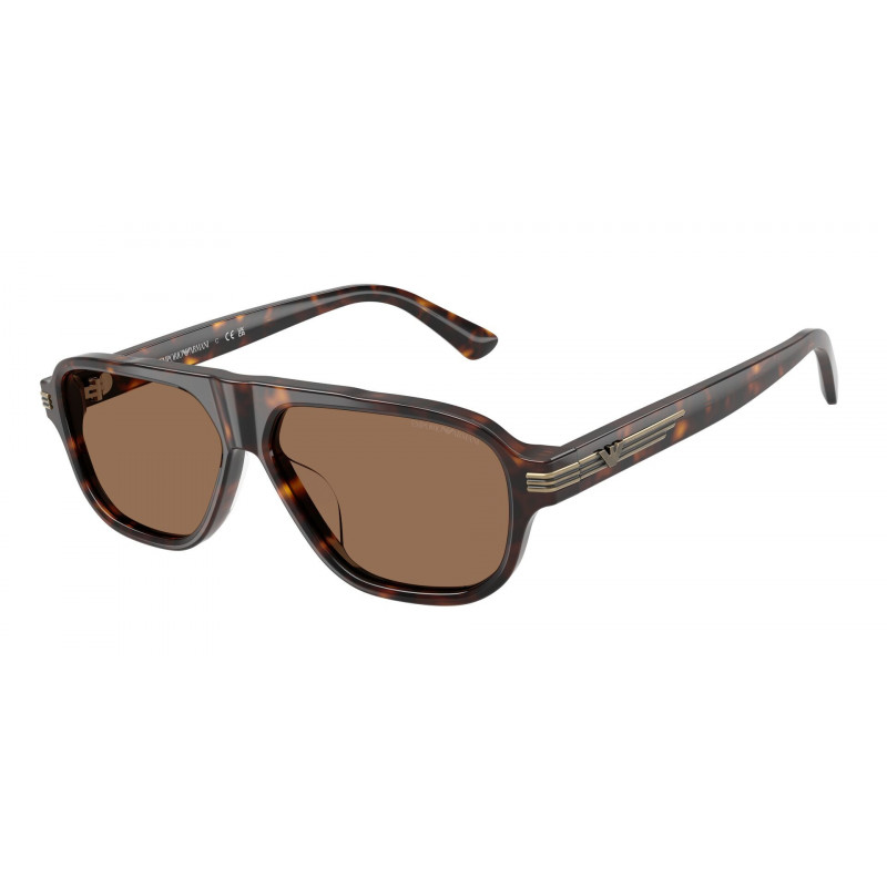 Sunglasses Emporio Armani EA 4285 U 502673 Shiny Havana / Dark Brown Polyamide Standard 56mm
