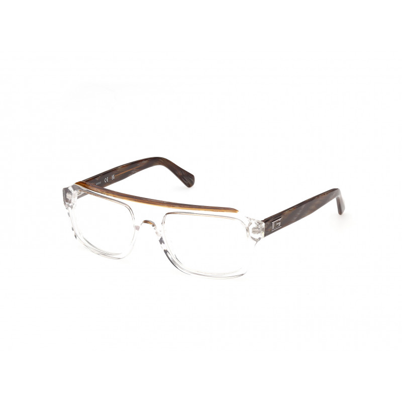 Eyeglasses Guess GU 50451 026 Crystal / Light Brown/Horn 54mm