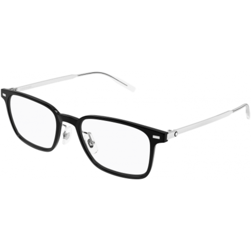 Eyeglasses Montblanc MB 0394 ON- 005 Black / Transparent Silver 56mm