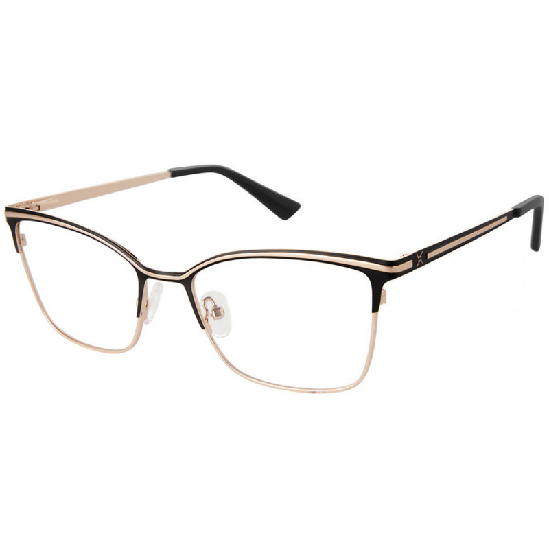 Eyeglasses Nicole Miller MADAGASCAR C01 Black/Gold 56mm
