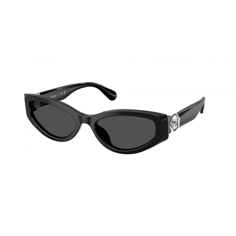 Sunglasses Swarovski SK 6045 U 100187 Black / Dark Grey Polyamide Standard 55mm