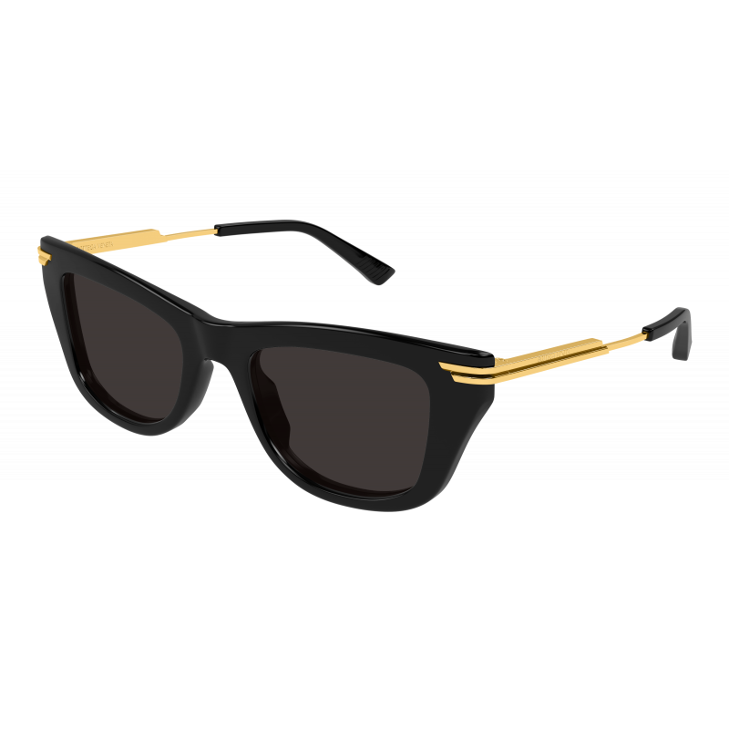 Sunglasses Bottega Veneta BV 1369 S- 001 Black / Grey Gold 50mm