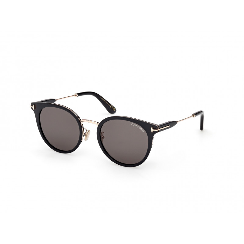 Sunglasses Tom Ford FT 1244 -K Asian fit 01A Shiny Black / 54mm