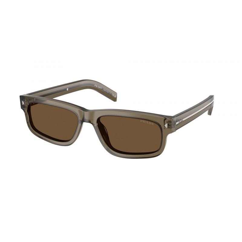 Sunglasses Prada PR B 11 S 18T70F Transparent Terra / Dark Brown Crystal Standard