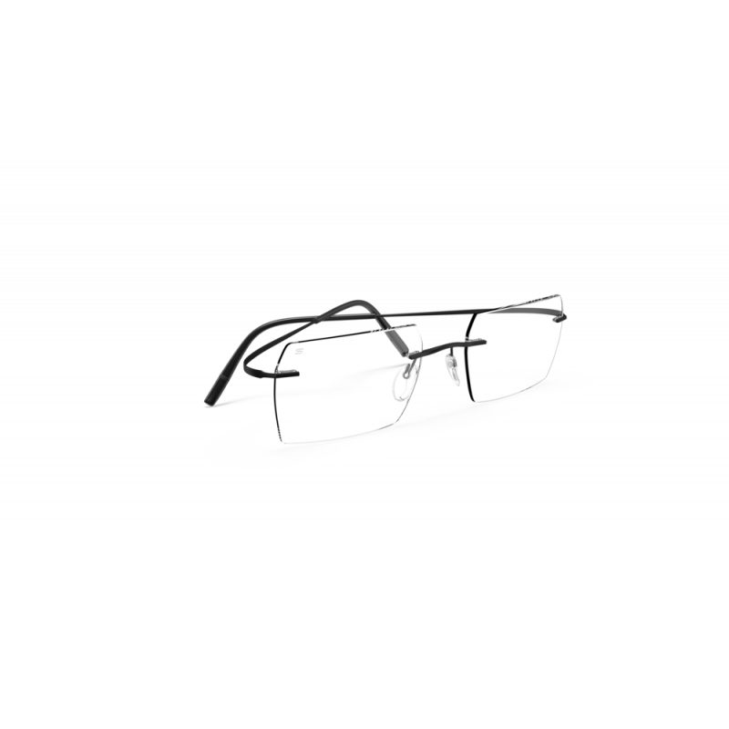Eyeglasses Silhouette Titan Minimal Art Stellar Demo Rimless 5599 9240 Rocket Black Matte 51mm