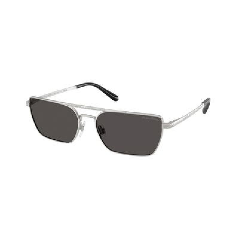 Sunglasses Ralph Lauren RL 7092 900187 Shiny Silver / Dark Grey Policarbonate Standard 58mm
