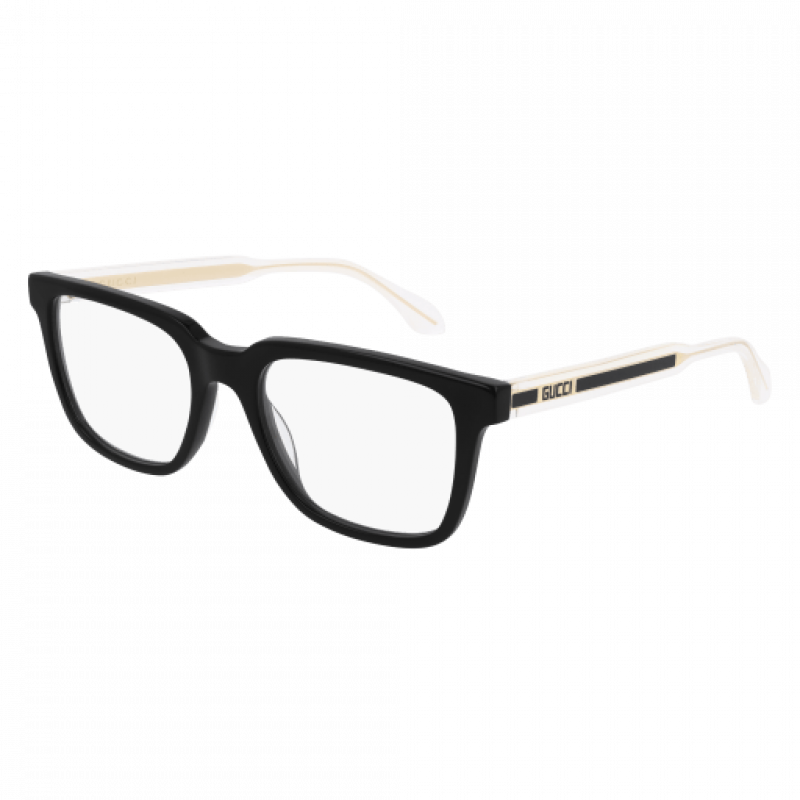 Eyeglasses Gucci GG 0560 ON- 005 Black / Transparent Crystal 55mm