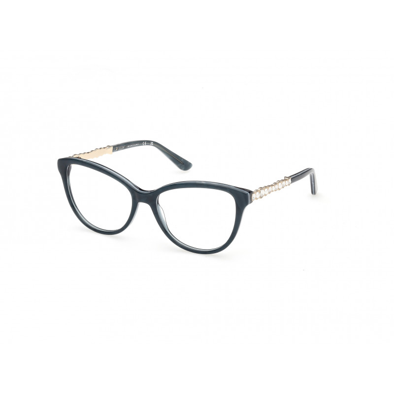 Eyeglasses Guess By Marciano GM 50060 089 Turquoise/Pearl / Shiny Light Ruthenium 50mm