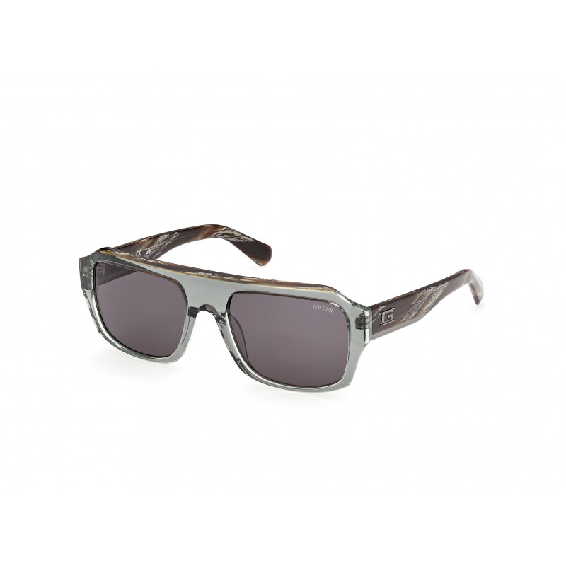 Sunglasses Guess GU 00367 96A Shiny Dark Green / Green/Horn 56mm