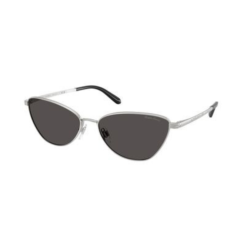 Sunglasses Ralph Lauren RL 7093 900187 Shiny Silver / Dark Grey Policarbonate Standard 60mm