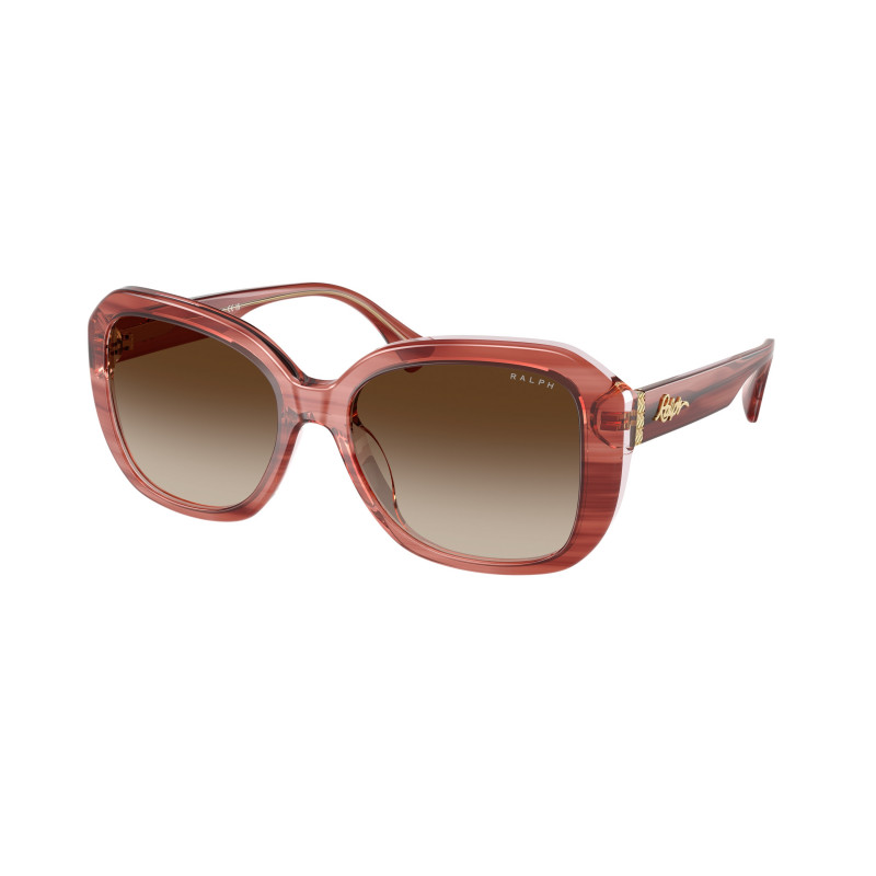 Sunglasses Ralph RA 5321 U 620313 Shiny Milky Red Demi Pink / Gradient Brown Policarbonate Standard 56mm