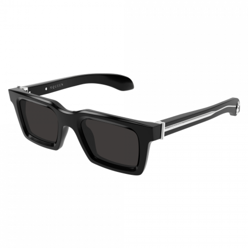 Sunglasses Alexander McQueen AM 0506 S- 001 Black / Grey 50mm
