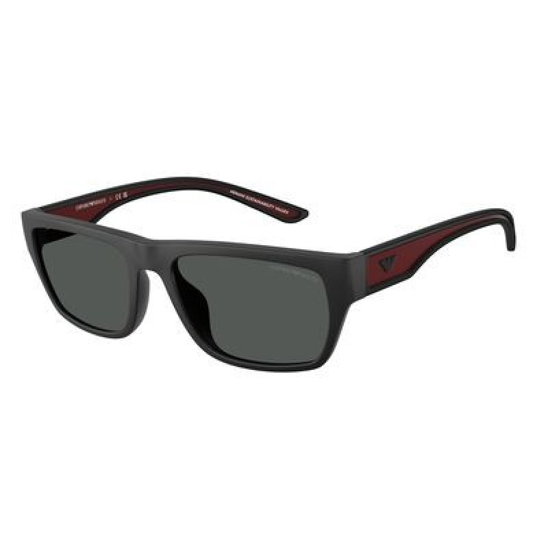 Sunglasses Emporio Armani EA 4267 U 500987 Rubberized Matte Black / Dark Grey Polyamide Standard 57mm
