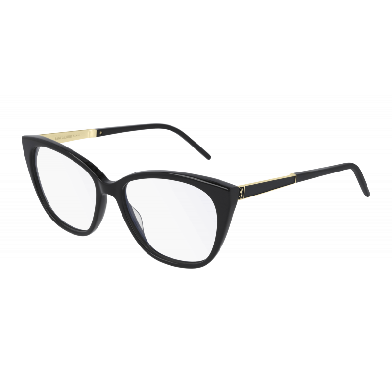 Eyeglasses Saint Laurent SL M 72 - 002 Black / Transparent Gold 54mm