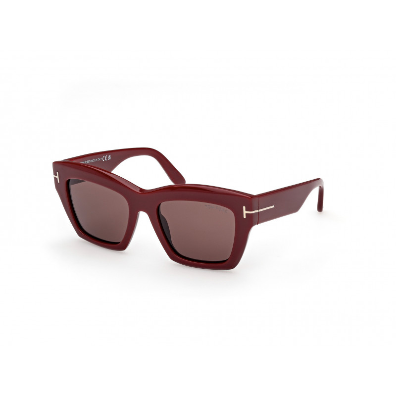 Sunglasses Tom Ford FT 1191 69E Shiny Bordeaux / 52mm