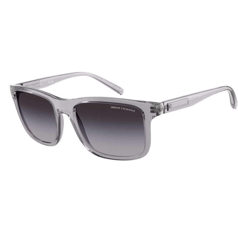 Sunglasses Armani Exchange AX 4145 SF 82398G Shiny Transparent Grey / Gradient Polyamide Standard