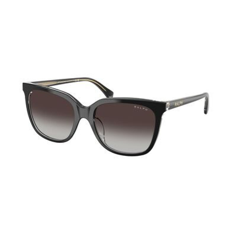 Sunglasses Ralph RA 5343 U 62978G Shiny Black On Transparent / Grey Gradient Polyamide Standard 55mm