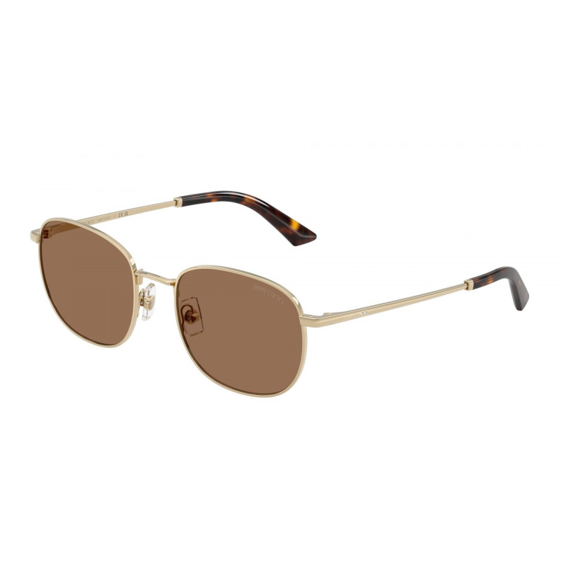 Sunglasses Jimmy Choo JC 4025 B 300673 Pale Gold / Dark Brown Polyamide Standard 52mm