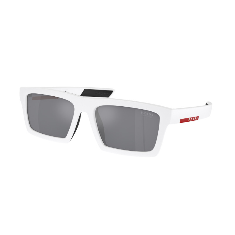 Sunglasses Prada Linea Rossa PS 2 ZSU 17S40A Matte White/Black Rubber Light 55mm