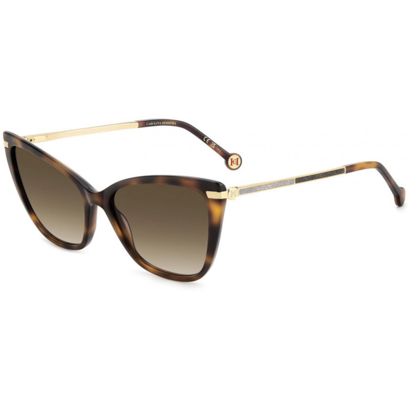 Sunglasses Carolina Herrera HER 0262 /S 86HA Ha Brown Shaded