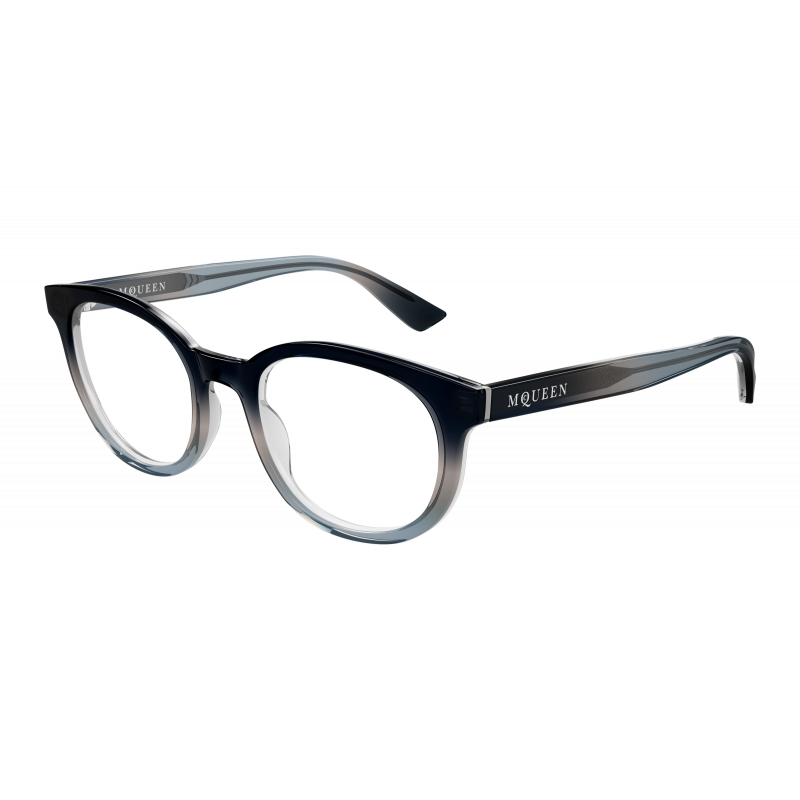 Eyeglasses Alexander McQueen AM 0567 O- 006 Blue / Transparent 51mm
