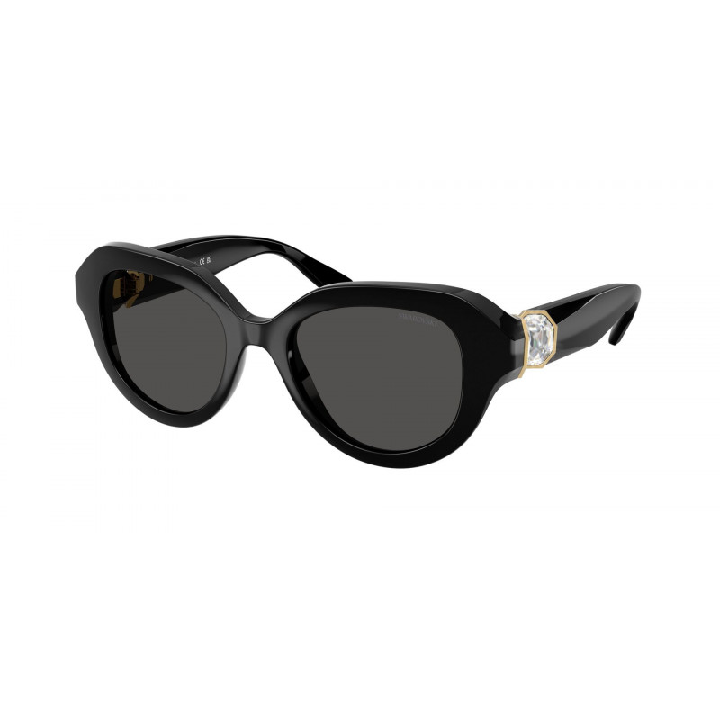 Sunglasses Swarovski SK 6037 F 100187 Black / Dark Grey Polyamide Standard 52mm