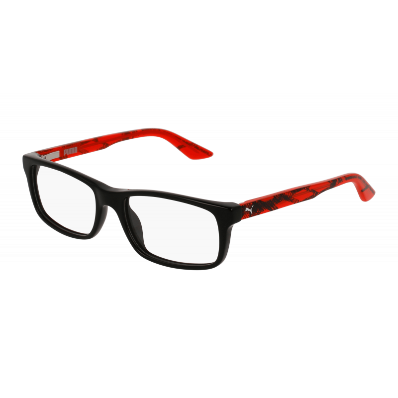 Eyeglasses Puma PJ 0009 O- 001 Black / Transparent Red 49mm
