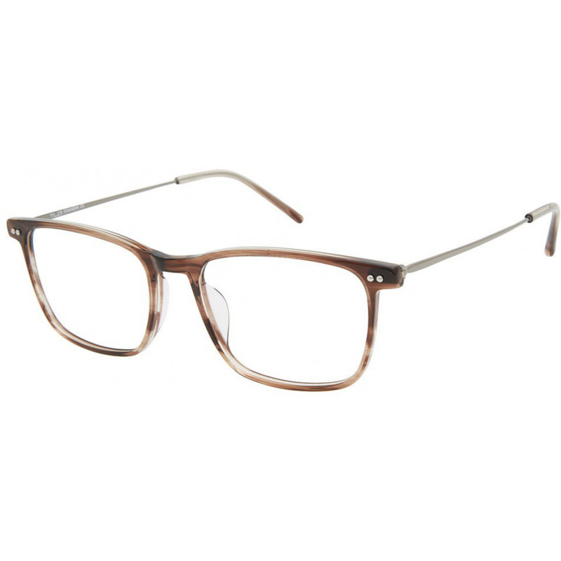 Eyeglasses TLG NU 061 C02 Brn Hrn Gun 53mm