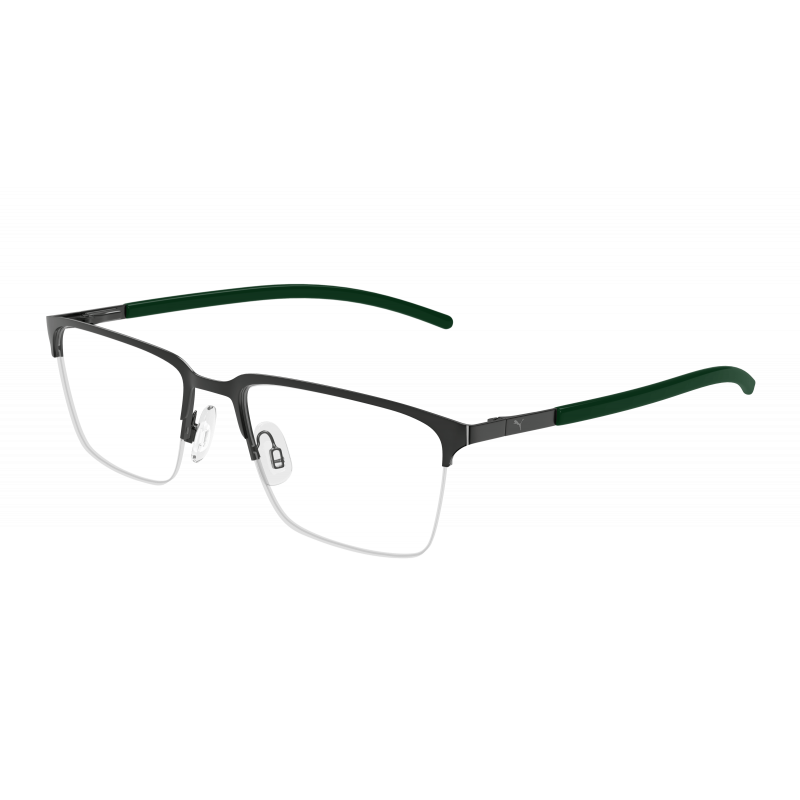 Eyeglasses Puma PU 0488 O- 008 Gunmetal / Transparent Green 57mm