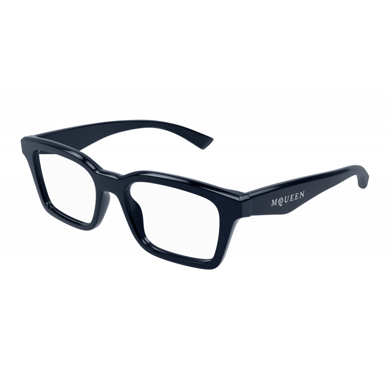 Eyeglasses Alexander McQueen AM 0476 O- 003 Blue / Transparent 53mm